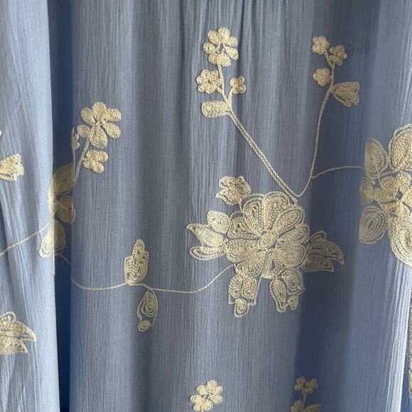 Lily Rose Floral Tier Midi Dress XXL Embroidered Flutter Sleeve Cottagecore NEW - Picture 9 of 13